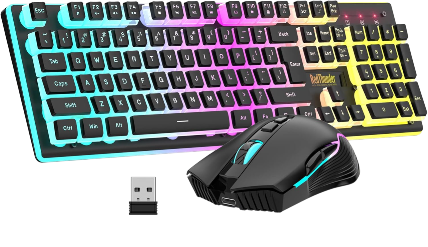 RedThunder K10 RGB Wireless Gaming Keyboard & Mouse